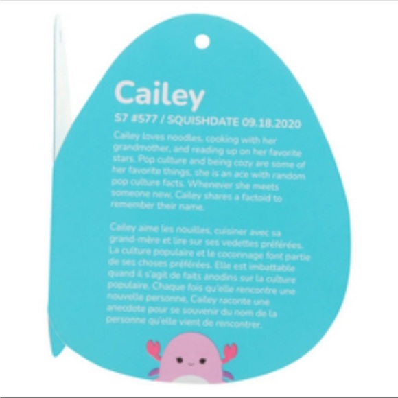 NWT SQUISHMALLOWS “Cailey the Crab” - Picture 3 of 3
